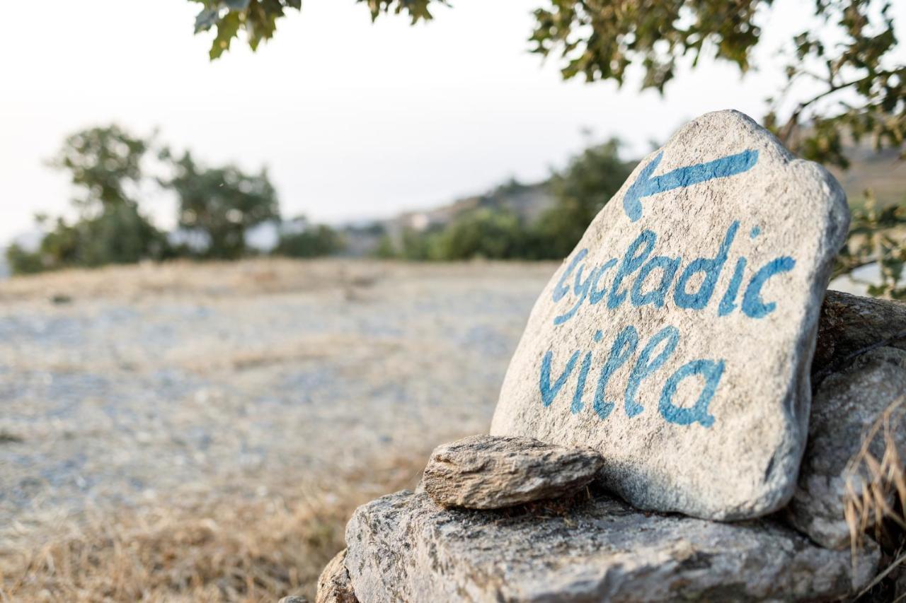 Cycladic Villa With Sea View! Ioulis Bagian luar foto