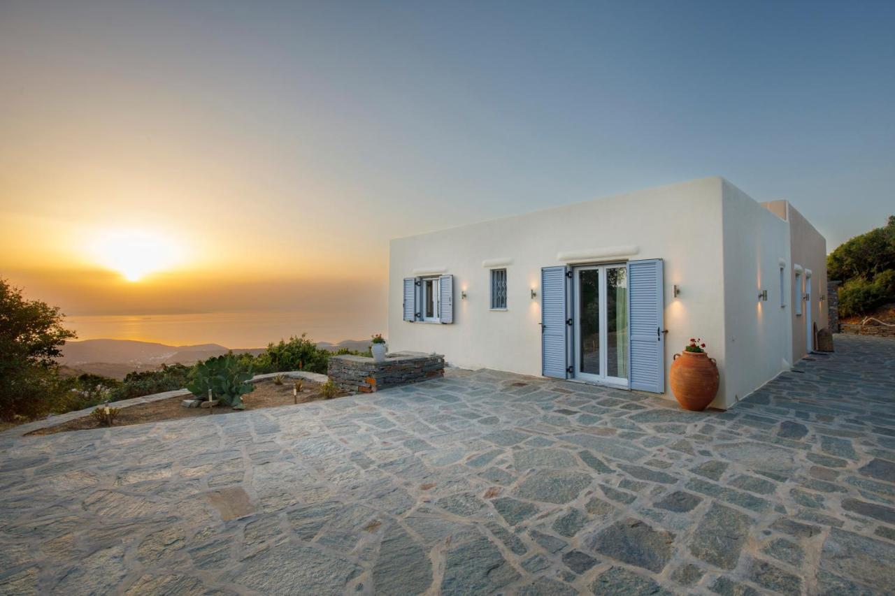 Cycladic Villa With Sea View! Ioulis Bagian luar foto