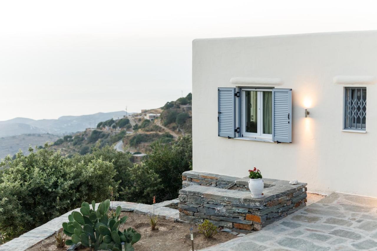 Cycladic Villa With Sea View! Ioulis Bagian luar foto