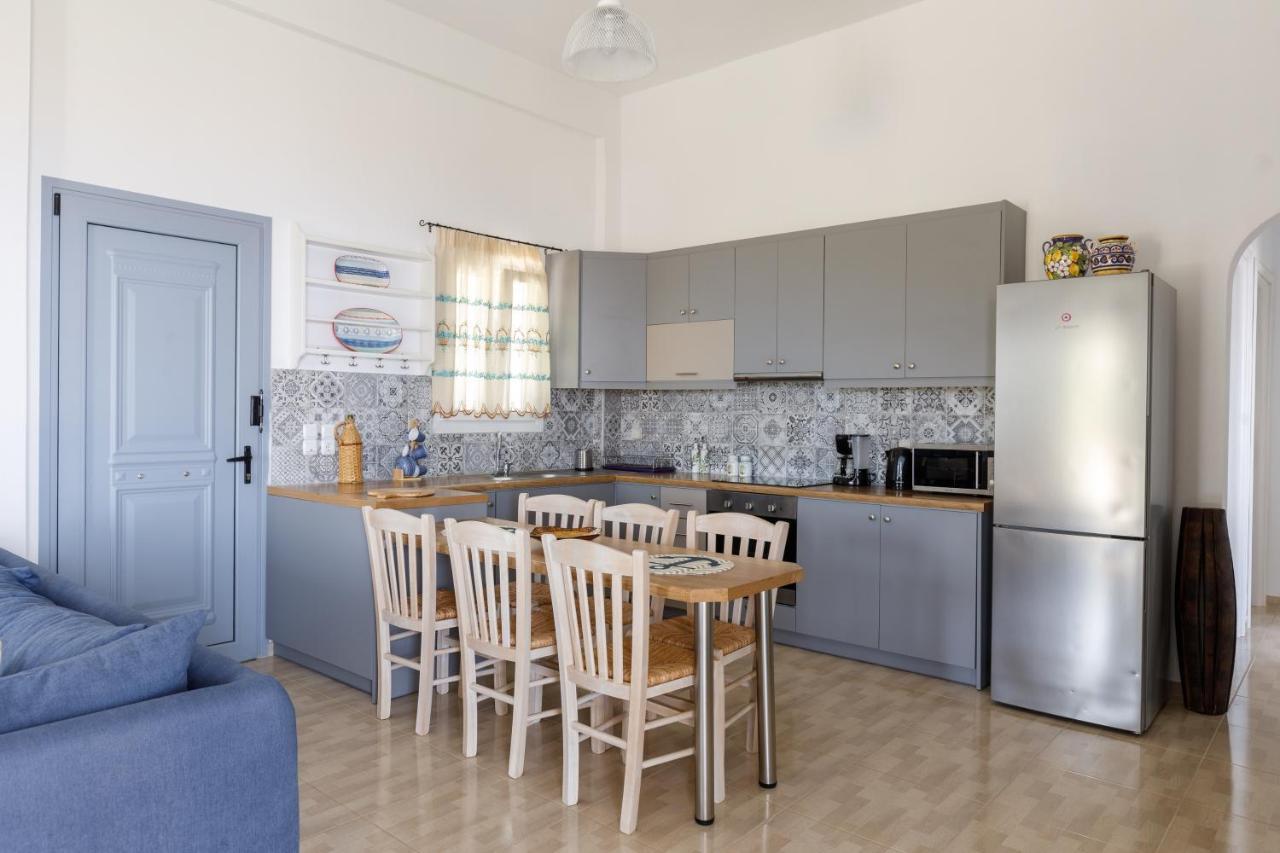 Cycladic Villa With Sea View! Ioulis Bagian luar foto