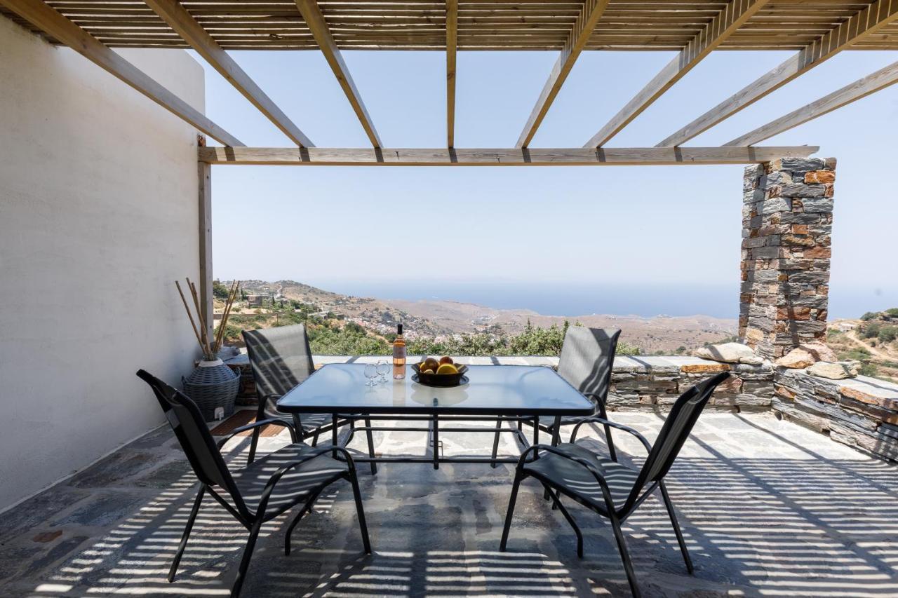 Cycladic Villa With Sea View! Ioulis Bagian luar foto