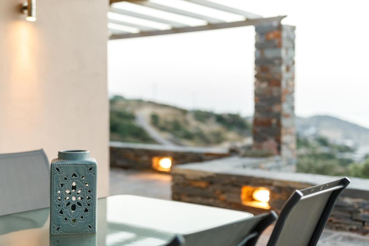 Cycladic Villa With Sea View! Ioulis Bagian luar foto