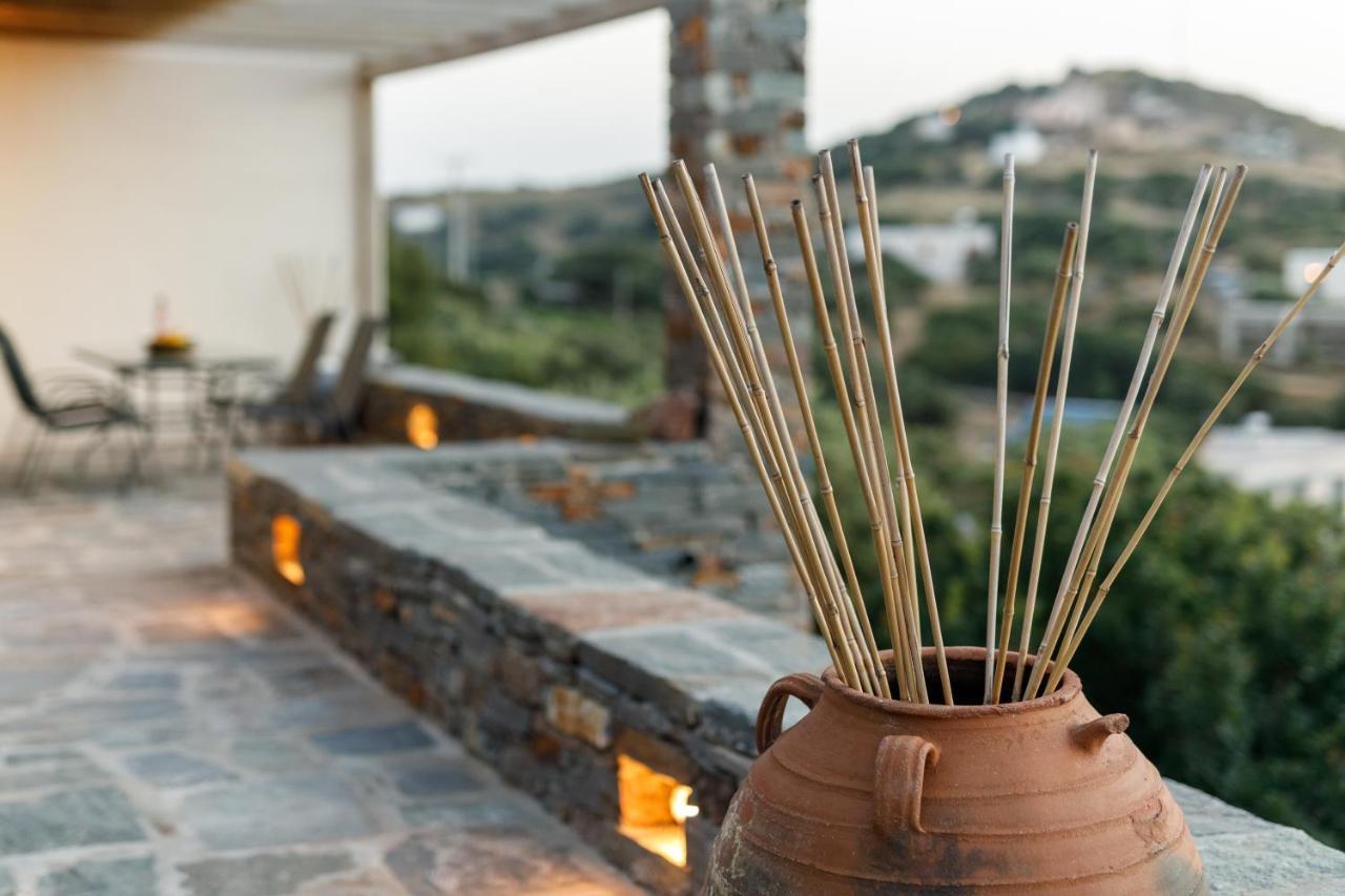 Cycladic Villa With Sea View! Ioulis Bagian luar foto