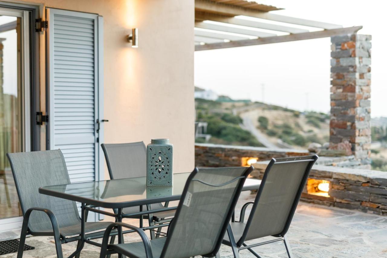 Cycladic Villa With Sea View! Ioulis Bagian luar foto