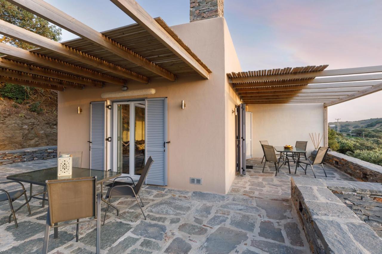Cycladic Villa With Sea View! Ioulis Bagian luar foto