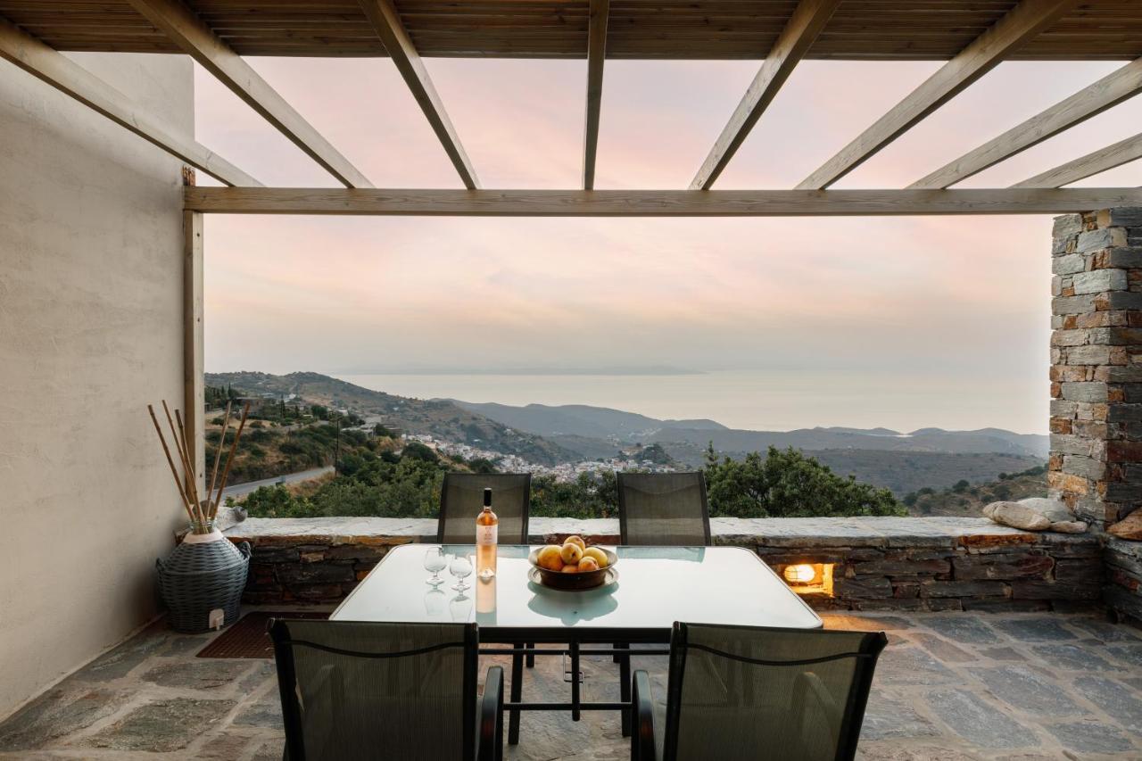 Cycladic Villa With Sea View! Ioulis Bagian luar foto