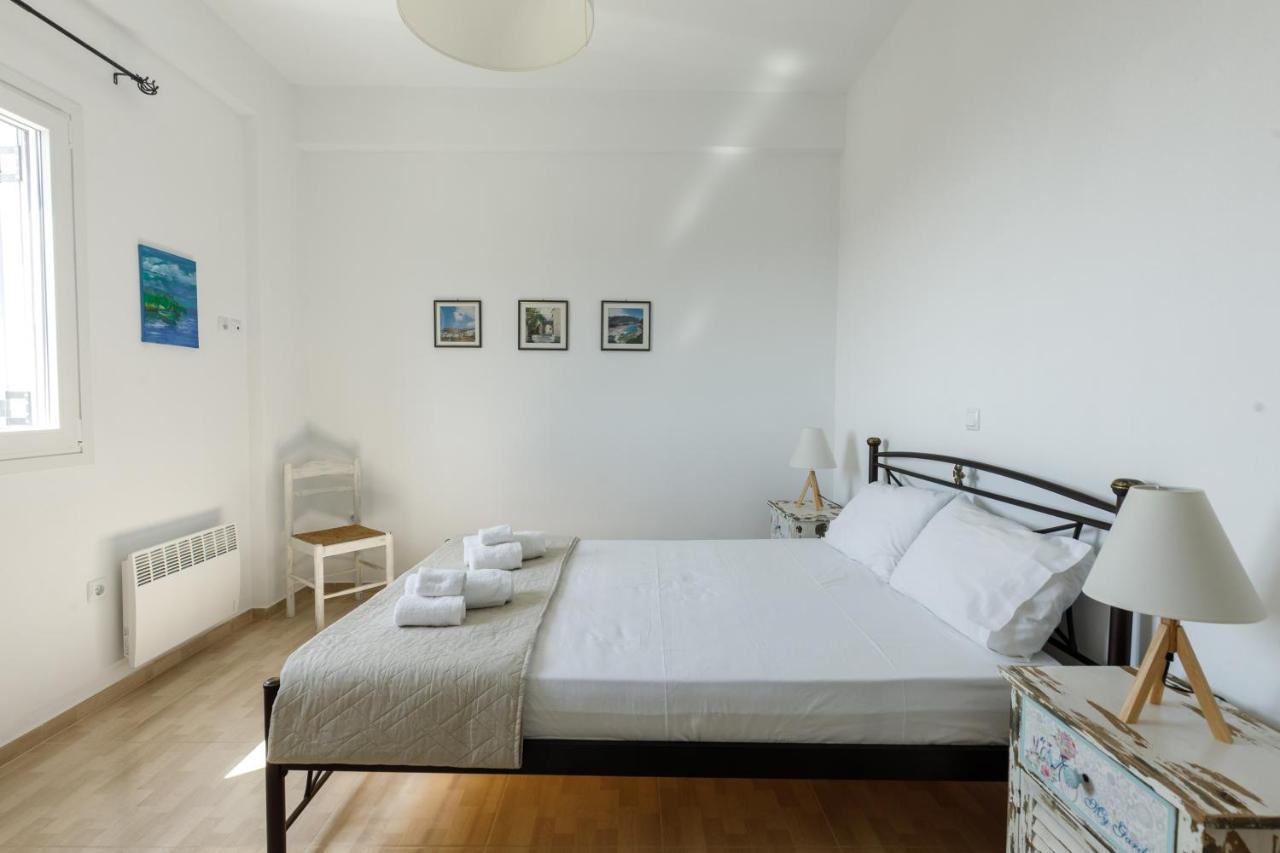 Cycladic Villa With Sea View! Ioulis Bagian luar foto